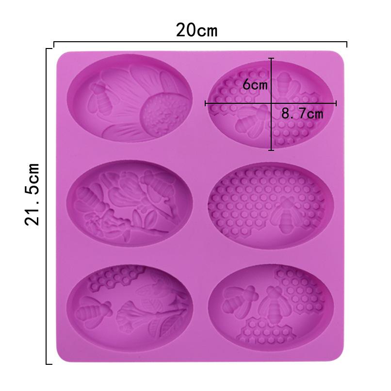 Handmade Soap Mold,Patterned Silicone Mold, Aromatherapy Plaster Mold,Cold Process Soap Mold,High-Temperature Resistant Food-Grade Silicone Cake Mold