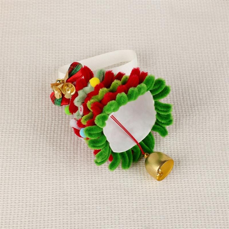 Holiday Tree Decors Ornament, Soft Plush Christmas Tree Hanging Accent With Fabric Loop for Indoor Window and Tree Display