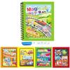 Magical Book Water Drawing Reusable Coloring Book Magic Water Drawing Book with Pen Ocean Dinosaur Animal Water Drawing Pictures