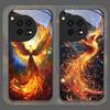 Aesthetic Phoenix Fire Feather Pattern Tempered Glass Phone Case for OnePlus 13 R 12 11 10 ACE2 3 Pro Nord 2T 4 2 CE3 Lite Cover