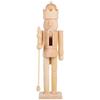 Diy Wooden Nutcracker Puppet Unpainted Soldier Figurine Blank Wood Craft Xmas nament Christmas Gift Home Decor Figurines