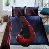 Boxing Bedding Set Red Boxing Gloves Pattern Comforter Cover Sports Theme Duvet Cover Room Pugilism Games Bedding Collection
