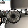 USB Car Fan Suction Cup Car for Seat Back Single for Head Car Fan 5V Universal Large Wind Three Speed Control USB Car Fa