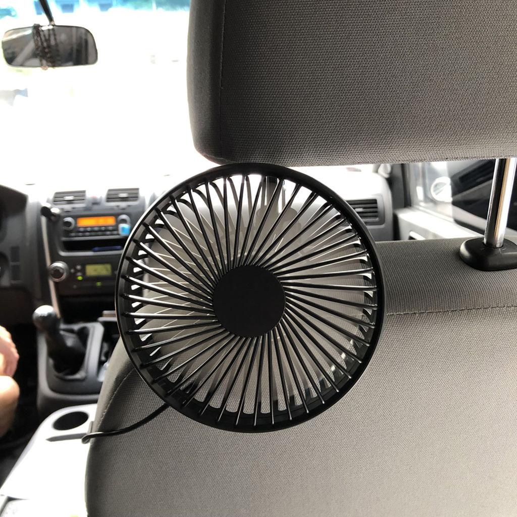 USB Car Fan Suction Cup Car for Seat Back Single for Head Car Fan 5V Universal Large Wind Three Speed Control USB Car Fa