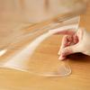 Transparent PVC Table Cover, PVC Tablecloth Protective Film, Heat-resistant High-quality Scratch-proof Table Cover for Home Dining Setups