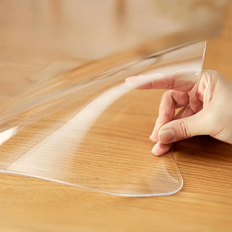 Transparent PVC Table Cover, PVC Tablecloth Protective Film, Heat-resistant High-quality Scratch-proof Table Cover for Home Dining Setups