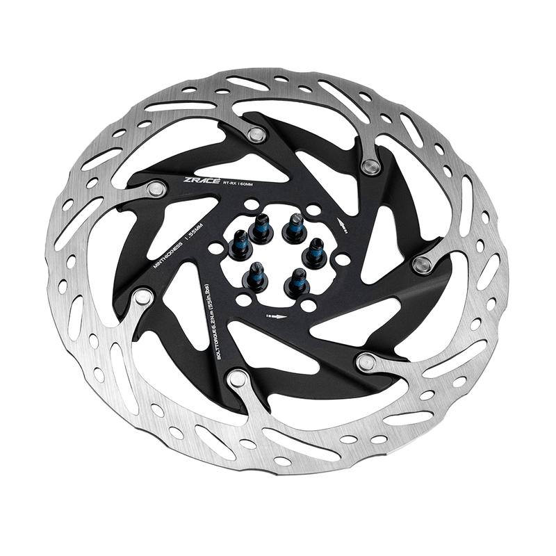 ZRACE RT-RX 6 Screw Disc Rotor, Ultralight Strong Heat Dissipation Floating Rotor 160mm Road Disc Brake