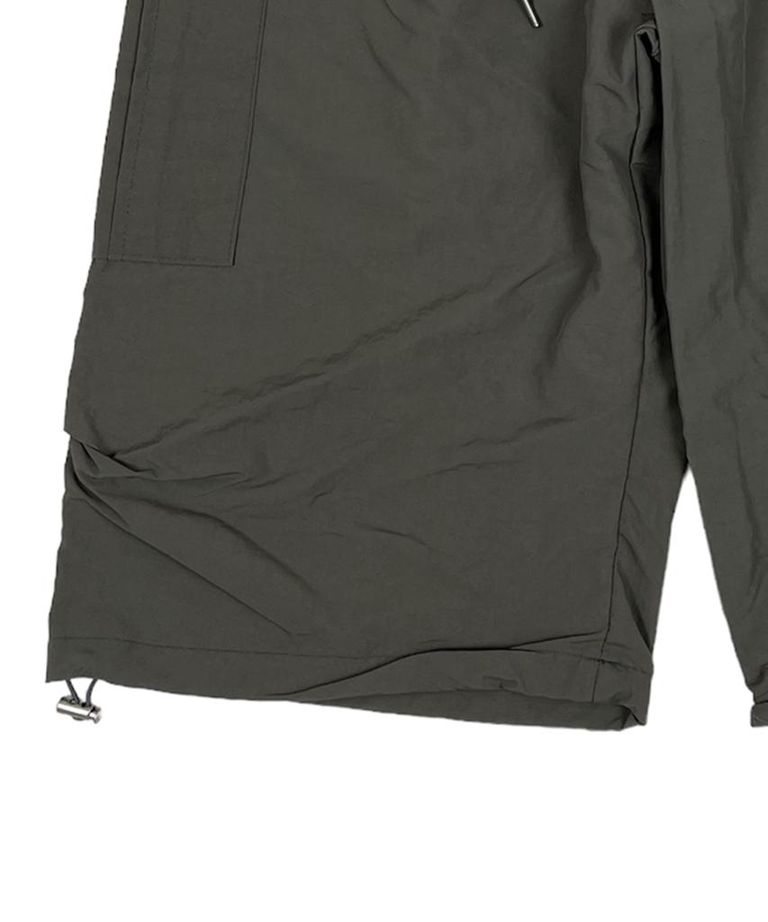 SK8ER ROCK Nylon Cargo Wide Long Half Pants Dimgray