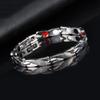Adjustable Dragon Pattern Bracelet: 7mm Men's Fashion, European/American Style, Unisex Six-Sided Design