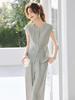2026 Summer Casual Elegant Sleeveless Top & Pants Set - Light Commute, Loose Fit, Round Neck