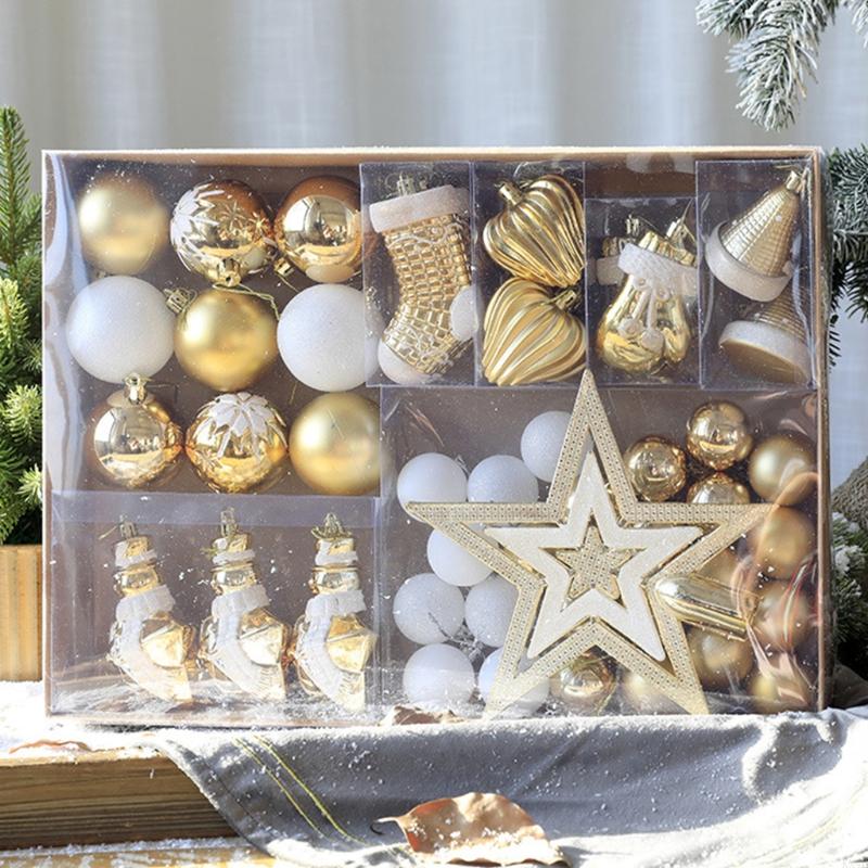 KX4B for Creative Christmas Plastic Christmas Balls Christmas Pendant Gifts for