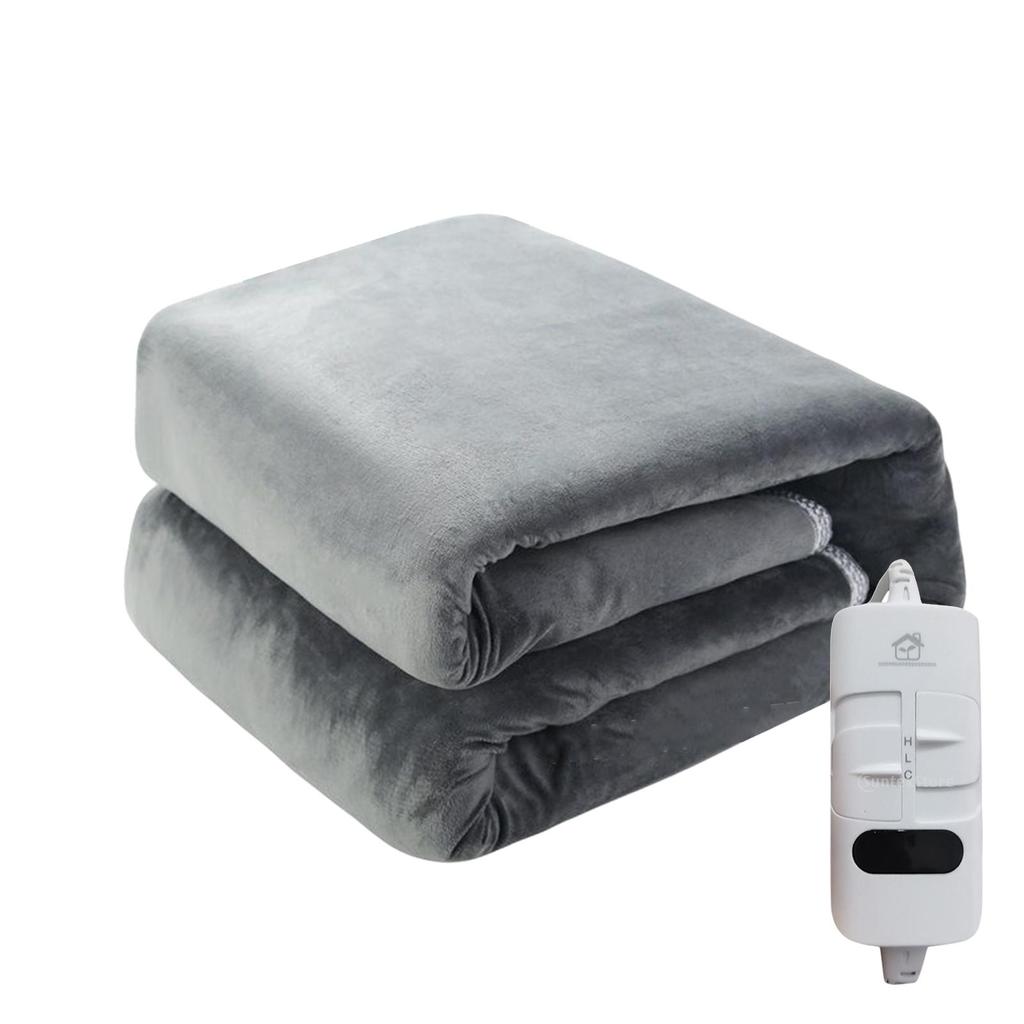 Thicker Electric Heated Blanket Soft Flannel Thermal Cover Warm Comforter for Winter Bedroom Use