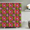 Vibrant Pink Green Yellow Waterproof Shower Curtain Decorative Bathroom Decor Bath Mat Rug Set Modern Home Decorations Customiza