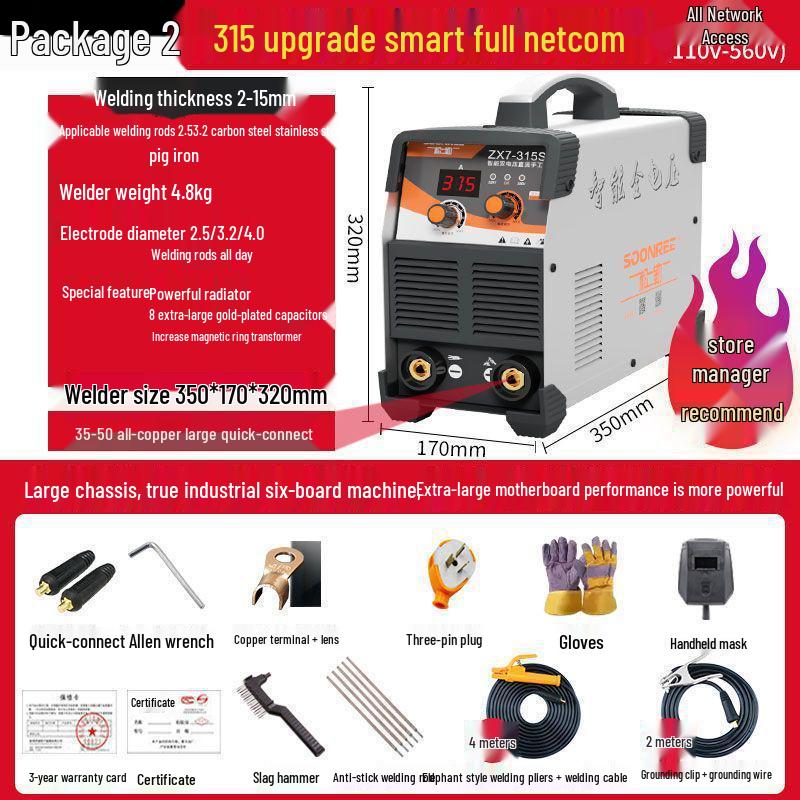 Songle 315400 Dual Voltage Welding Machine 220/380V, Automatic Household Use