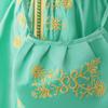 Children's Formal Embroidery Dress with Waist-Cinching Bow