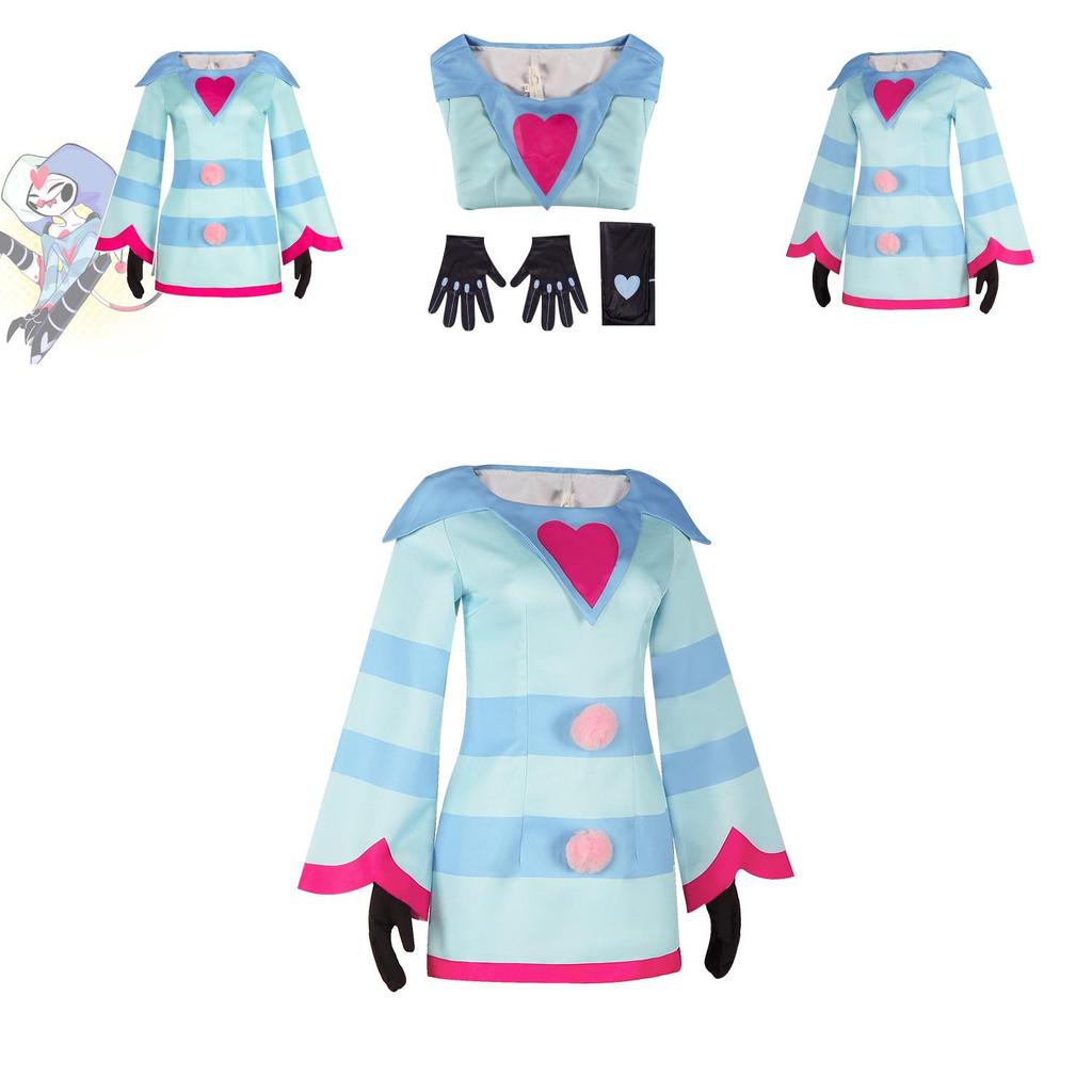 Comfortable Polyester Fizzarolli Cosplay Dress Unisex Anime Game Character Outfit
