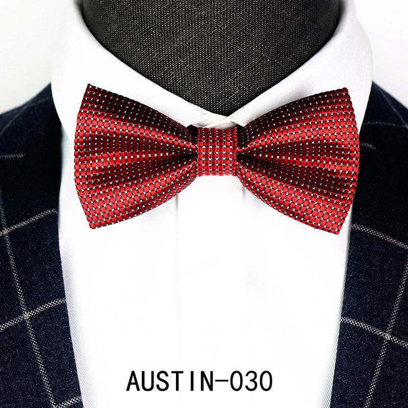 Men's Jacquard Bow Tie & Boutonniere Set for Weddings
