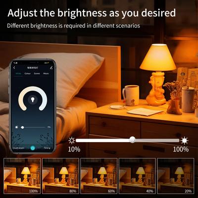 WiFi Smart LED-Birne E14 5W 7W 9W Cozylife Kerzenlampe 85-265V RGB+CW Dimmbar APP-Steuerung Funktioniert mit Alexa Google Home