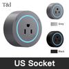 Wall Power Track socket US EU UK standard office Wall electric sockets 40cm 50cm plugs adapters Grey Black USB Type c Ports