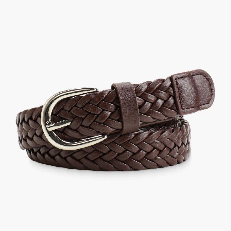 Commuter Style Belt Women's Free Punching Imitation Women's Belt Decorative Dress Jeans Belt