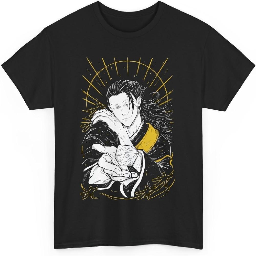 Jujutsu Geto Anime T-Shirt Unisex Kaisen Suguru Anime Japanese Cotton JJK XXXXXL чёрный