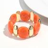Bohomia Irregular Acrylic Oval Elastic Beaded Strand Bracelets for Women Vintage Leisure Bracelet Fashion Jewelry Gifts