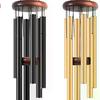 [PL]Classic 26 Inch Aluminum Pipe Wind Chimes With Wooden Hanging Tag Farmhouses Terraces Gardens Balcony Corridor Decoration