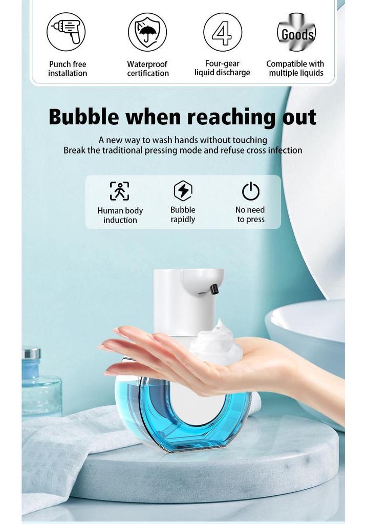 Wall-Mounted Smart Electric Foam Soap Dispenser P10 with Automatic Sensor