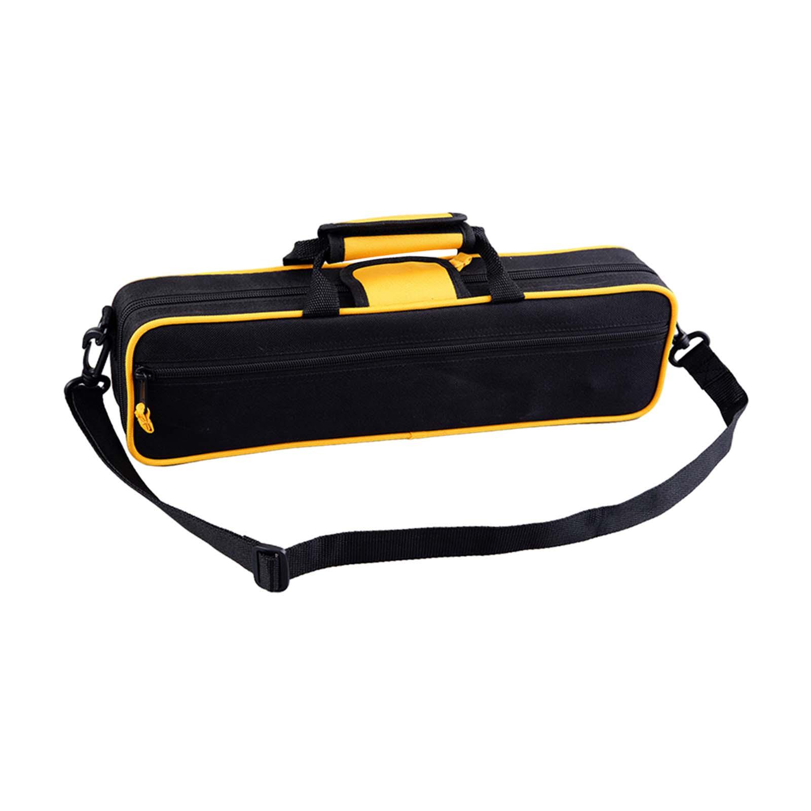 16 Hole Flute Carrying Bag Protection Multifunctional 39.5x8.5x12cm/15.55x3.35x4.72inch Handheld Flute Case Handbag Portable жёлтый