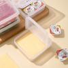Transparent Butter Cheese Slice Storage Box Portable Refrigerator Fruit Vegetable Fresh Keeping Storage Box Preservation Box