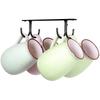 Kitchen Cup Holder Mug Rack Under Cabinet 4 Hooks Under Shelf Display Hanging Drying For Bar Kitchen Utensils Household