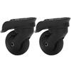 J-ouuo 2 PCS A52 Mute Single Low Wheels for Suitcases and Luggage, Replacement Universal Wheel Casters for Outdoor Use