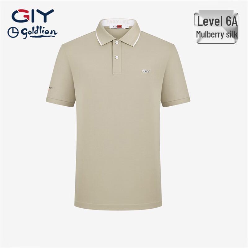 Goldlion Men s Casual Silk Blend Polo Shirt 3XL