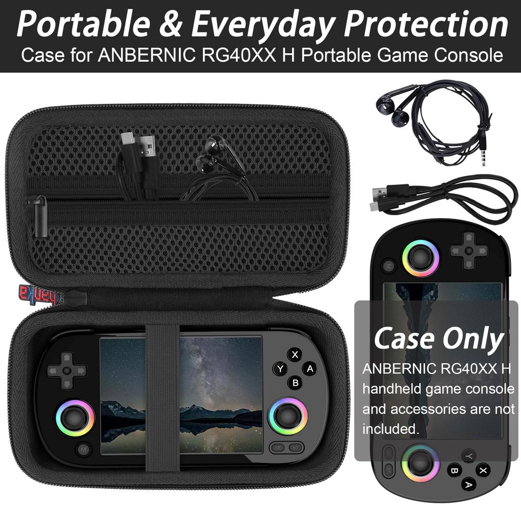 Khanka Hard Case for ANBERNIC RG40XX H Handheld Game Console [B0D9NL1HFG]