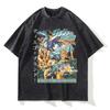 T-shirt Anime JoJos Steel Ball Run Zeppeli Diego Dio Joutarou T-shirt Lavate Vintage Streetwear Manga Top T-shirt Uomo Ragazza Cotone
