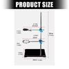 Multipurpose Laboratory Iron Stand 30cm Adjustable Height Easy To Assemble For Holding Various Research Instruments
