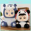 Panda Ne Zha Ao Bing Plush Doll Cute Cartoon Pillow Large Plush Stuffed Doll