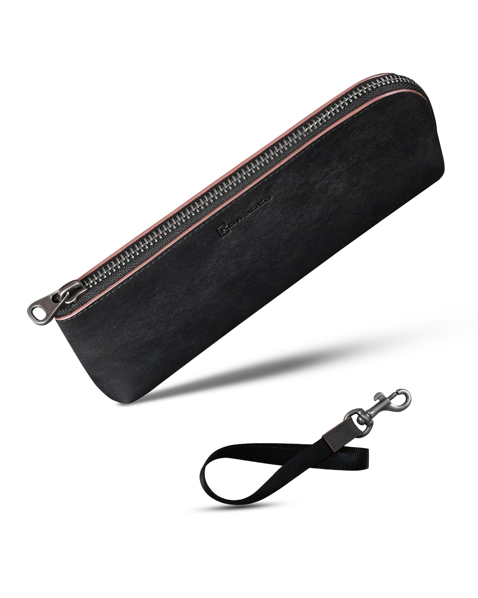 

Leather Pencil Pueblo Large Holds 15 Strap For High School Gift Case, Leather, L-Shaped, Slim, Capacity, Pens, Zipper, Included, Thin, Adults,