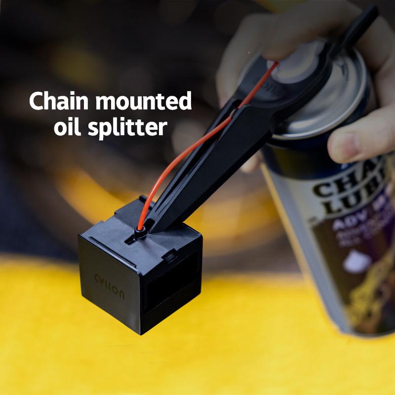 Motorcycle Chain Lube Applicator Mess-Free Chain Wax Chain Cleaner Attachment Motorcycle Chain Oiler Spray Gear For Motorcycle
