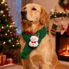 Dog Knitted Scarf Christmas Puppy Accessories Red Green Knitting Festival Thing Neck Warmer Bandana Scarves For Small Dog Collar
