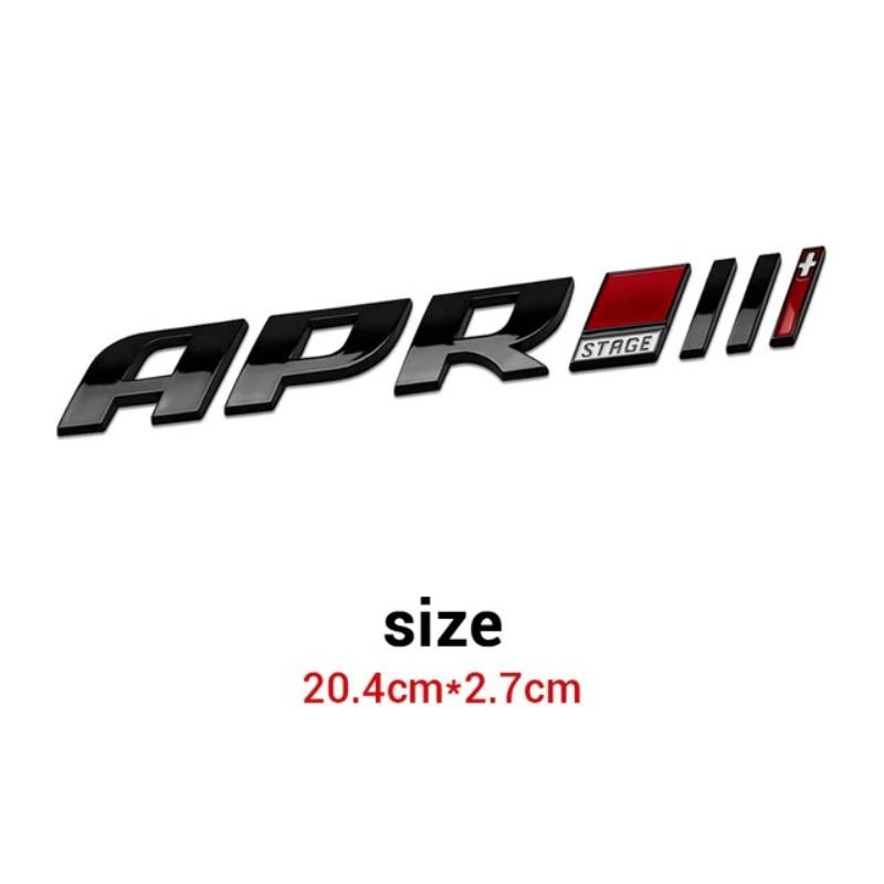 

3d ABS Chrome Black Logo APR Emblem Letters Car Trunk Badge Decal For A4 A5 S4 B8 A3 A7 APR Sticker Accessories чёрный