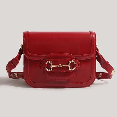 Red Niche Armpit New Bride Wedding Shoulder Messenger Bag Literary Style