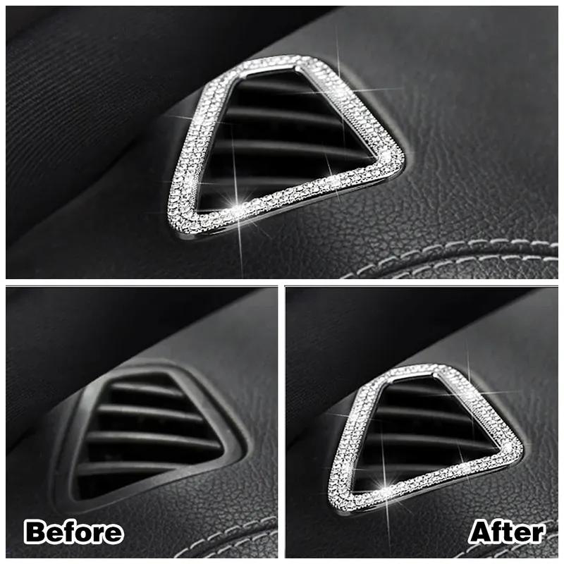 For Mercedes Benz A Class W177 - A180 A200 A220 A250 A35 AMG Center Console Trim Diamond Cover Crystal Sticker