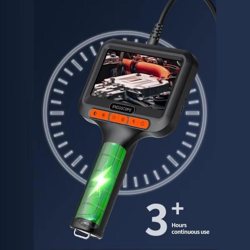 4.3 Inch 1-15m 8mm IP67 200w Industrial Endoscope Camera Waterproof Pipeline Borescope Pixel HD Pipe Inspection Camera