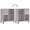 Record Cabinet Gray Sonoma 33.3 x 15 x 35 inches (W x D x H) Particleboard