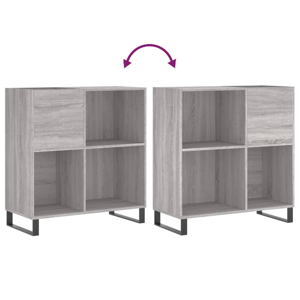 Record Cabinet Gray Sonoma 33.3 x 15 x 35 inches (W x D x H) Particleboard