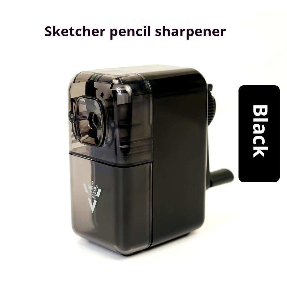 Adjustable Pencil Sharpener with Long Lasting Blade Hand Crank Table Sharpeners Machine for Graphite Pencil Artists Stationery