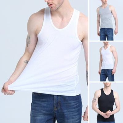Herren Sport Weste Schnelltrocknend Hohe Elastizität Rundhals Slim Fit Ärmellos Alltagskleidung Weiches Training Herren Tank Top Männliche Kleidung