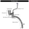 Convenient Kitchen Sink Drain Set With Flexible Pipe and Clear Backflow Preventer for High Performances Daily Use