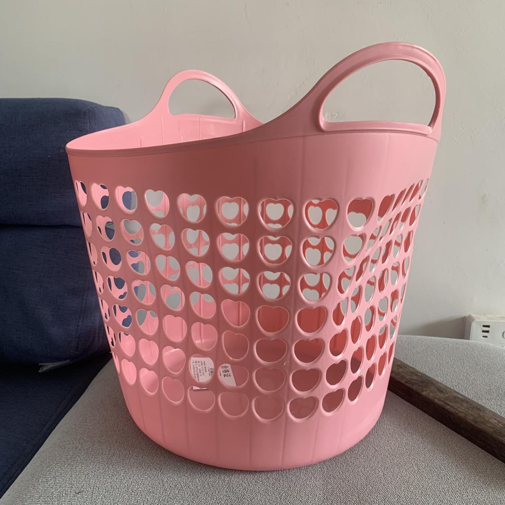 1 szt. duża 45 40 cm Plastikowe Kosze na Pranie z Uchwytami Duże Małe Perforowane Wentylowane Kosze Przenośne do Przechowywania Brudnych Ubrań